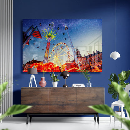 Skyspin- Carnival Under the Stars Glass Poster