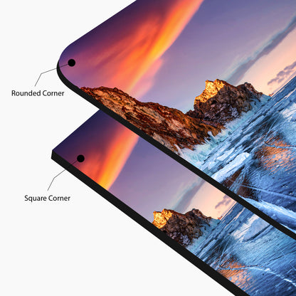 Icy Shores of Lake Baikal, Russia Glass Wall Art