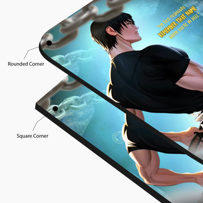 Toji Fushiguro Glass Wall Art