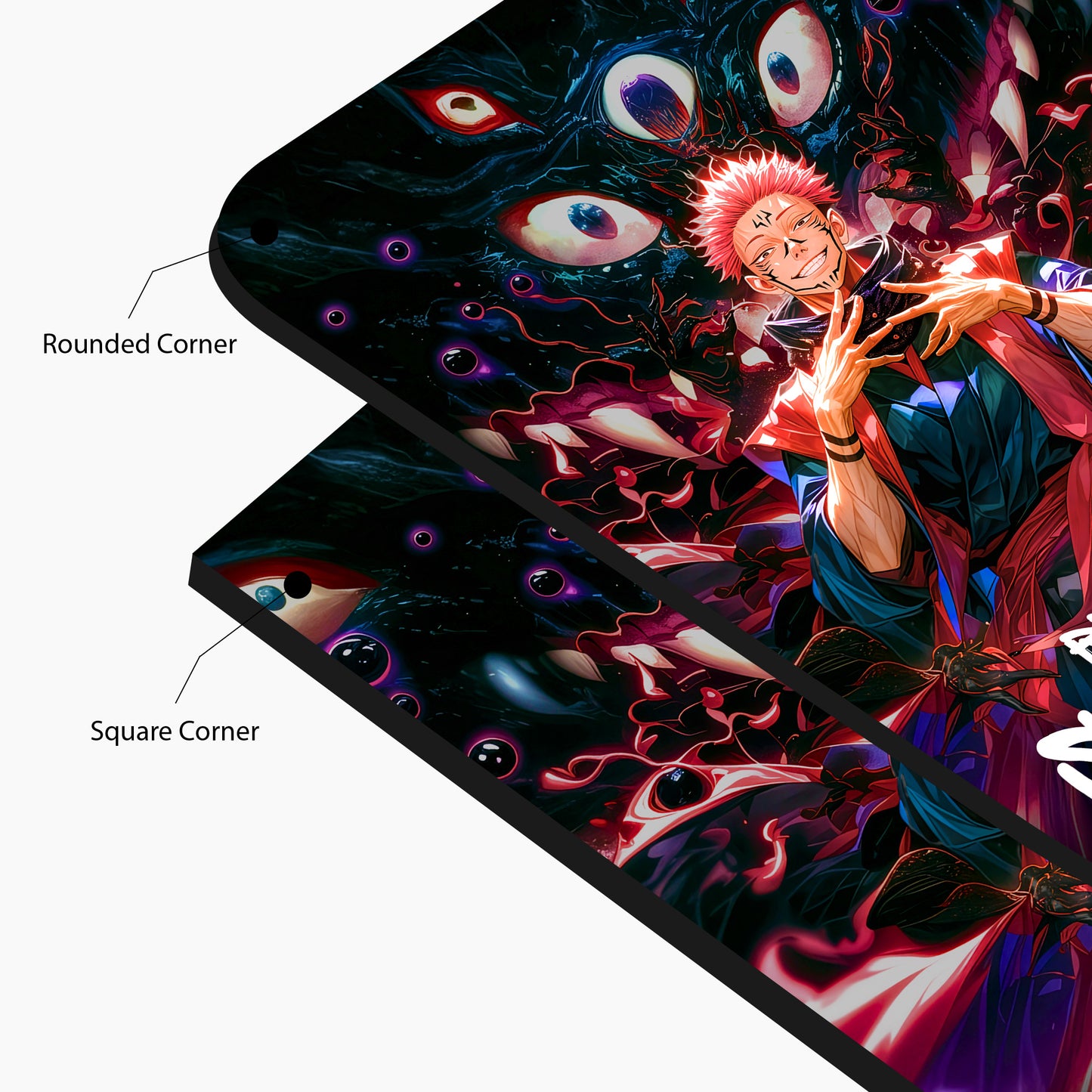 Ryomen Sukuna – Cursed Energy Anime Glass Wall Art