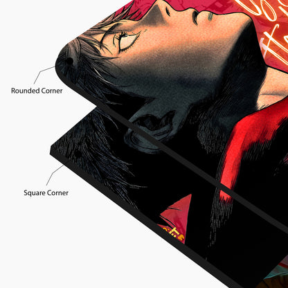 Yuji Itadori Motivational Anime Glass Art