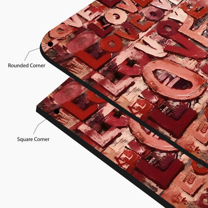 Layers of Love – Textured Abstract Glass Art