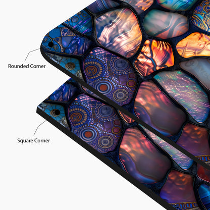 Abstract Stained Glass Mosaic Wall Art