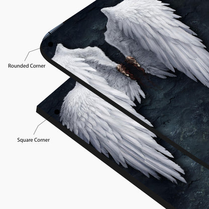 Guardian Angel Wings Faith Inspired Glass Wall Art