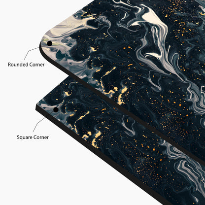 Celestial Marble Swirls Glass Wall Art