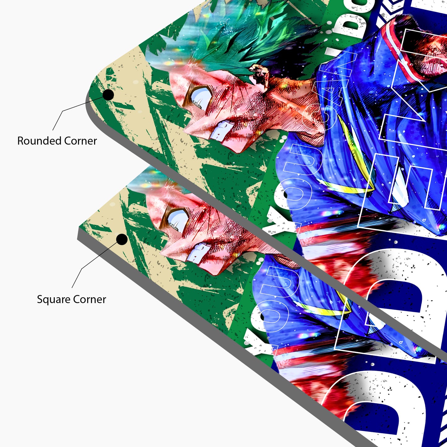 Deku- "You Can Do It" – My Hero Academia Glass Art