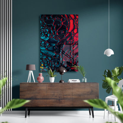 Celestial Bubbles Abstract Glass Poster