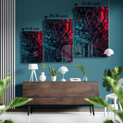 Celestial Bubbles Abstract Glass Poster