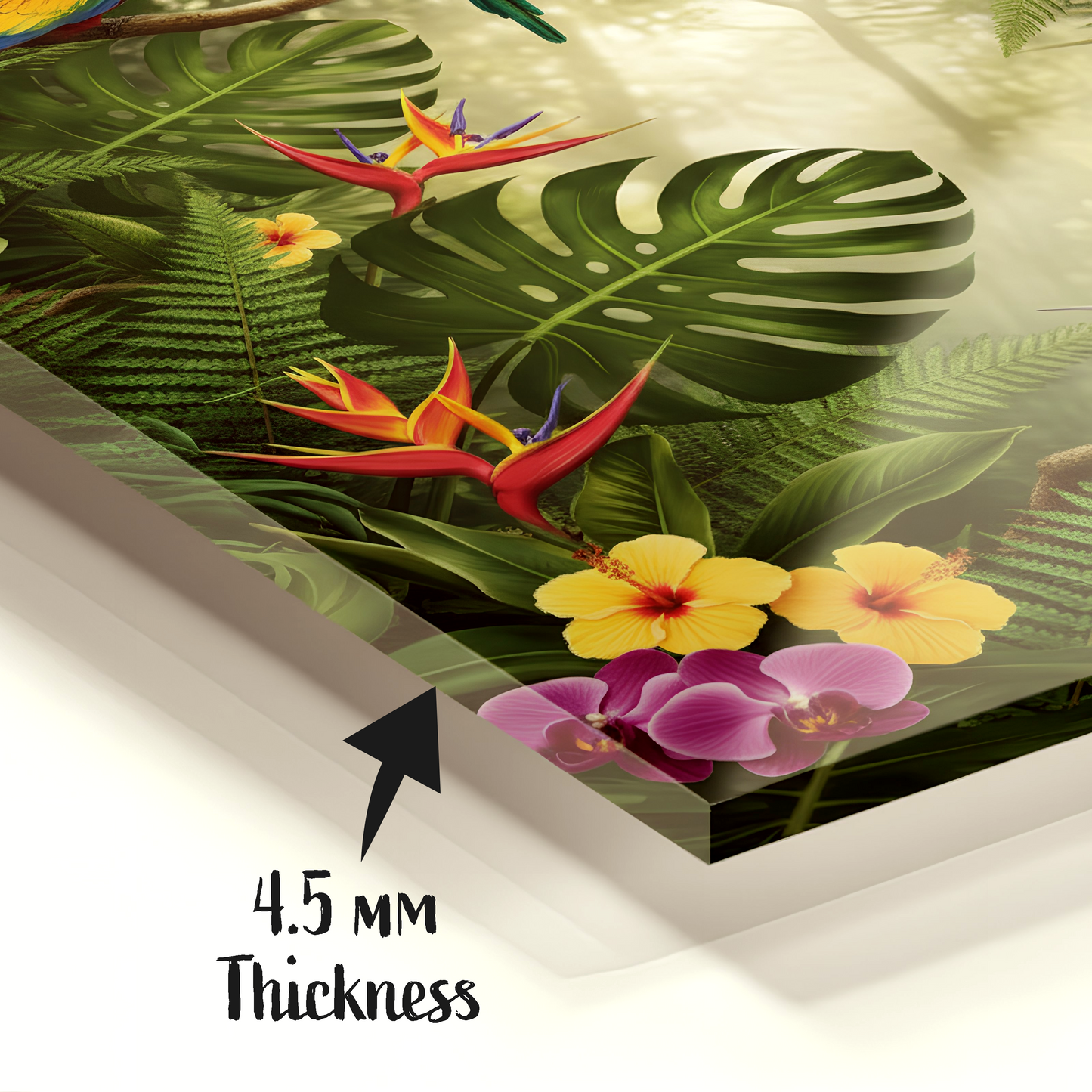 Wildflower Meadow Glass Wall Art