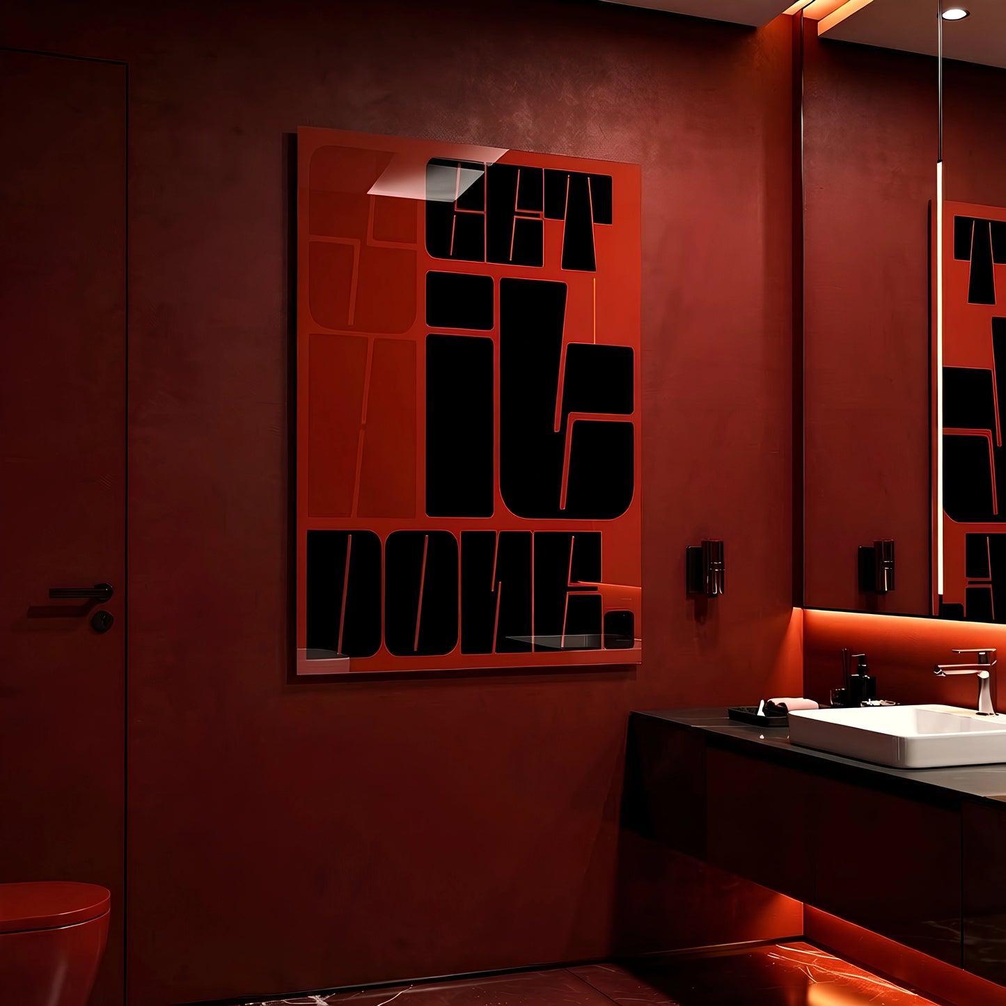 Get Shit Done Glass Wall Art