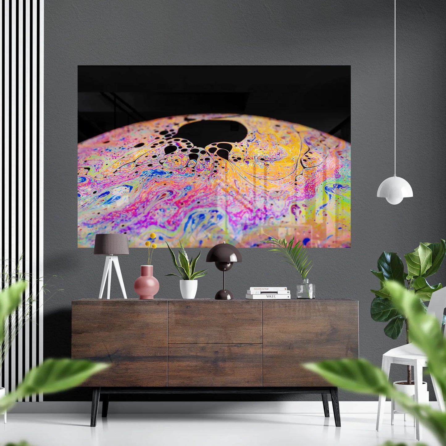 The Infinite Gaze Glass Poster