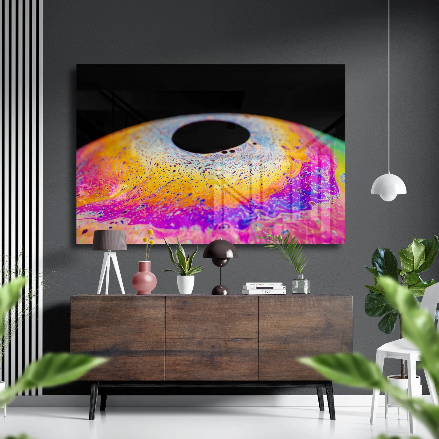 Nebula Eye Gateway of Light Glass Poster