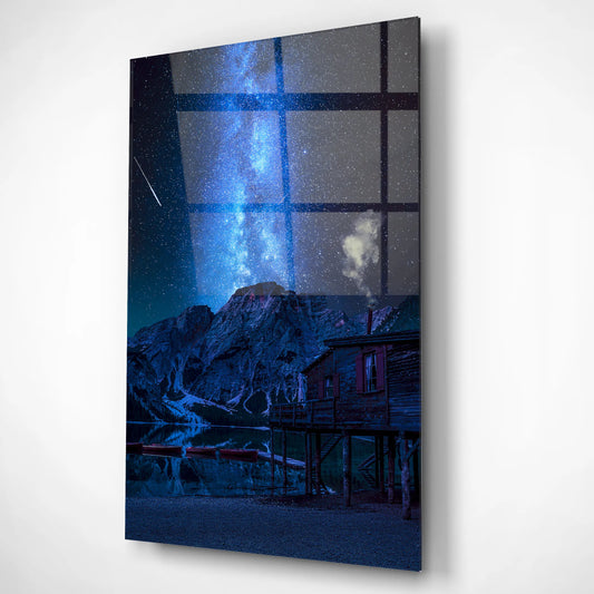 Milky Way Escape Glass Poster