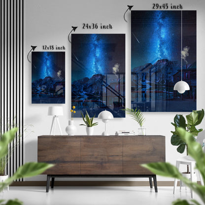 Milky Way Escape Glass Poster