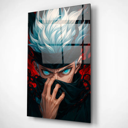 Satoru Gojo – Limitless Domain Glass Poster