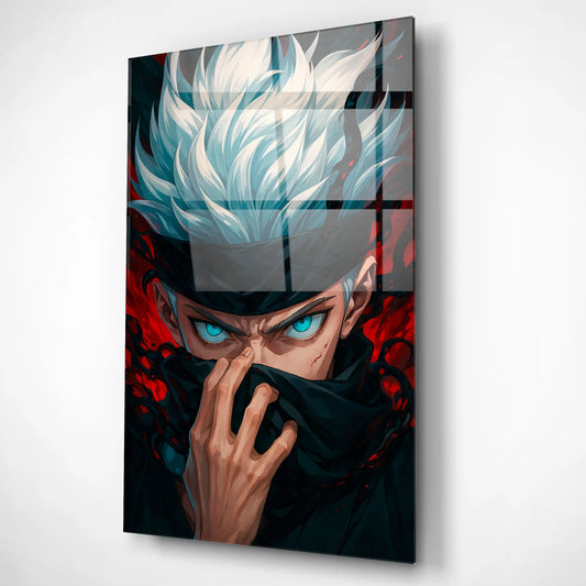 Satoru Gojo – Limitless Domain Glass Poster