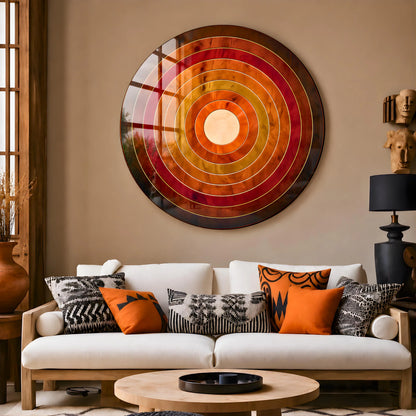 Wood Sun Glass Wall Art