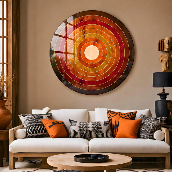 Wood Sun Glass Wall Art
