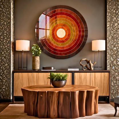 Wood Sun Glass Wall Art