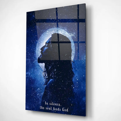 Cosmic Jesus Glass Poster