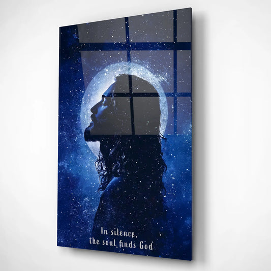 Cosmic Jesus Glass Poster