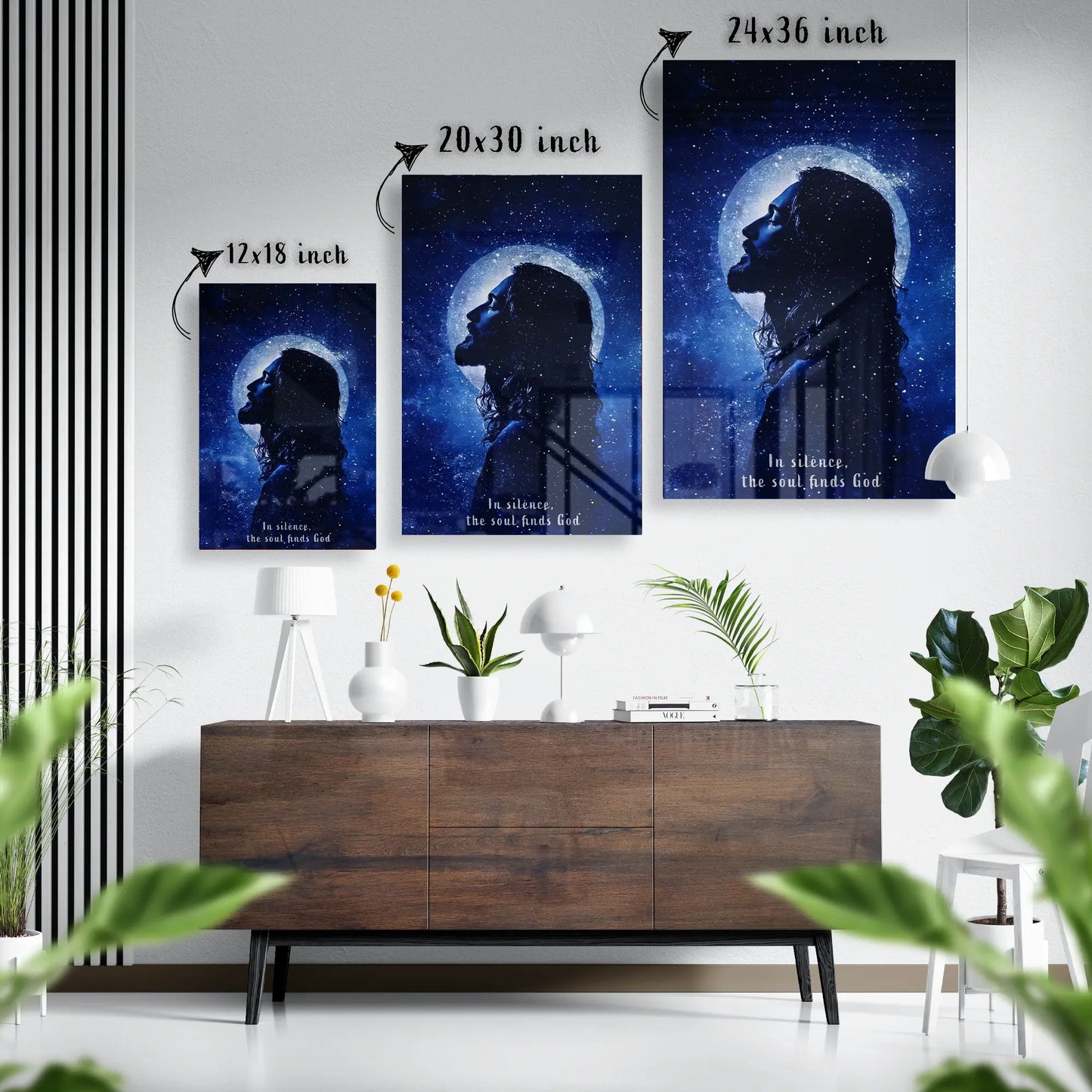 Cosmic Jesus Glass Poster