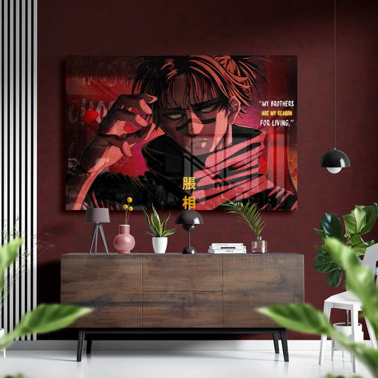 Choso – Brotherhood Motivation Glass Wall Art