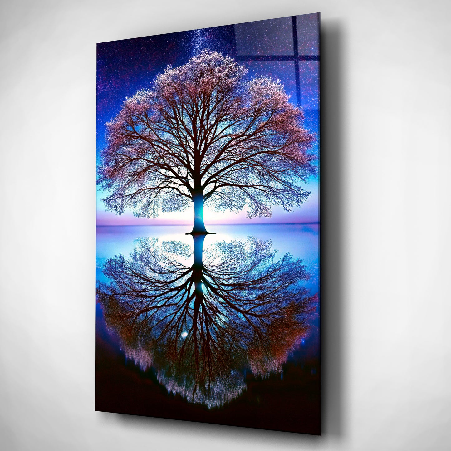 Cosmic Balance Tree Glass Art