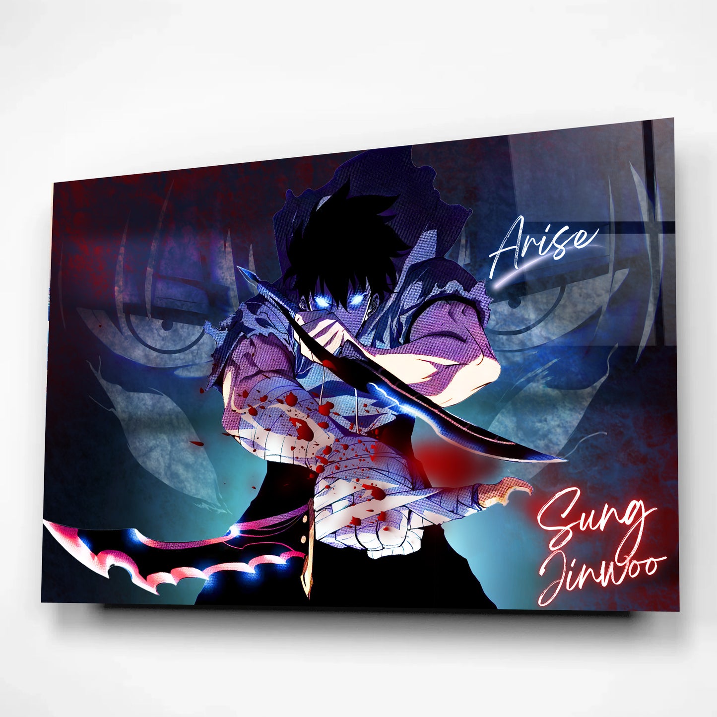 Sung Jinwoo Shadow Monarch Arise Glass Art