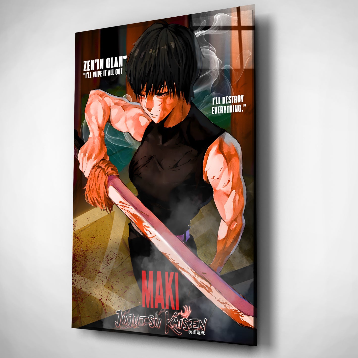 Maki Zenin Glass Wall Art