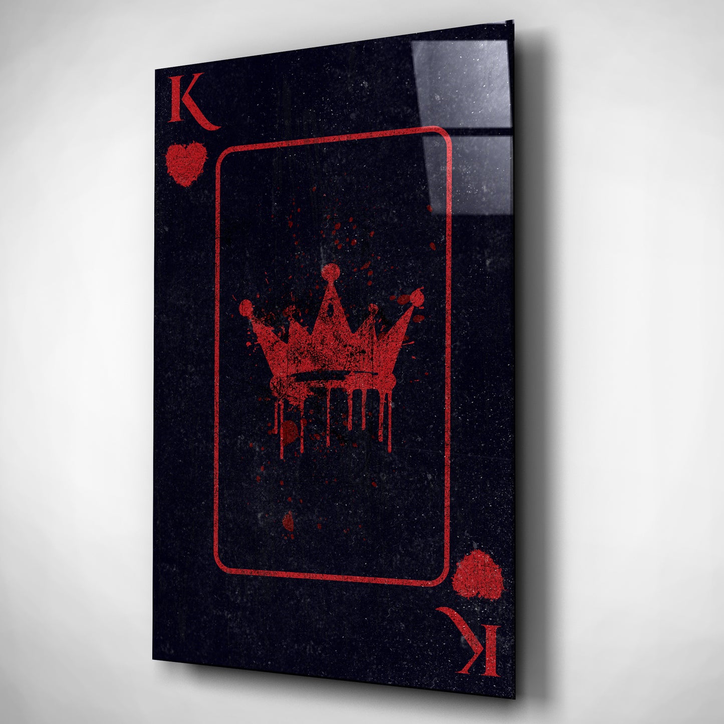 Kings Of Heart Glass Wall Art