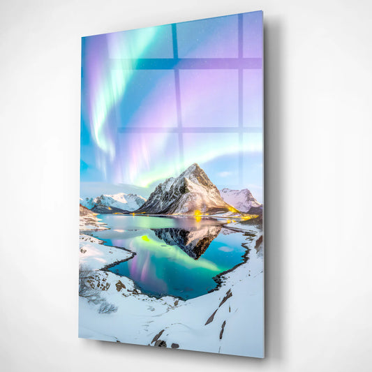 Heaven’s Veil – Lights of the North Glass Poster