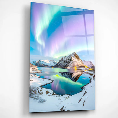 Heaven’s Veil – Lights of the North Glass Poster