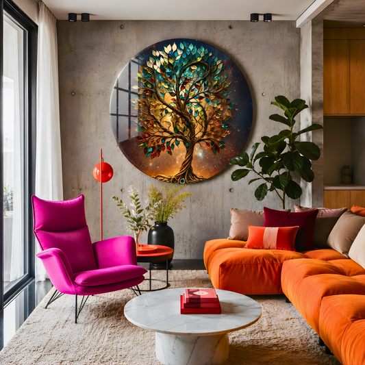 Tree of Life Glass Wall Art