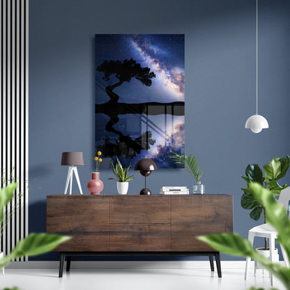 Milky Way Mirage Glass Poster