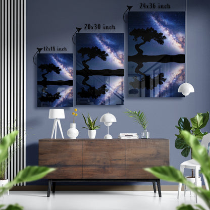 Milky Way Mirage Glass Poster