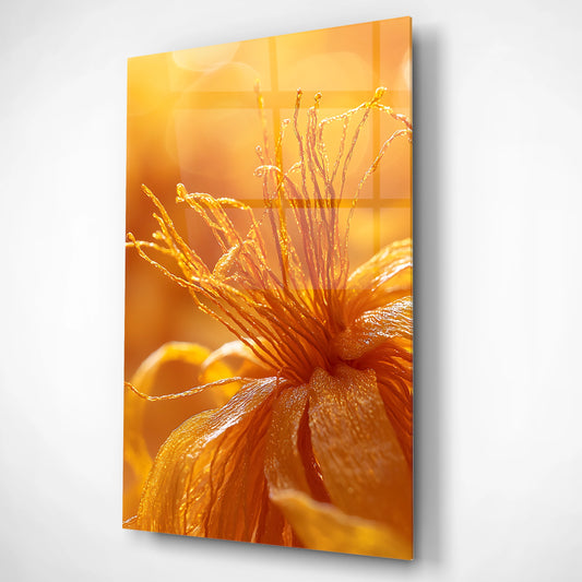 Radiant Petals Glass Poster