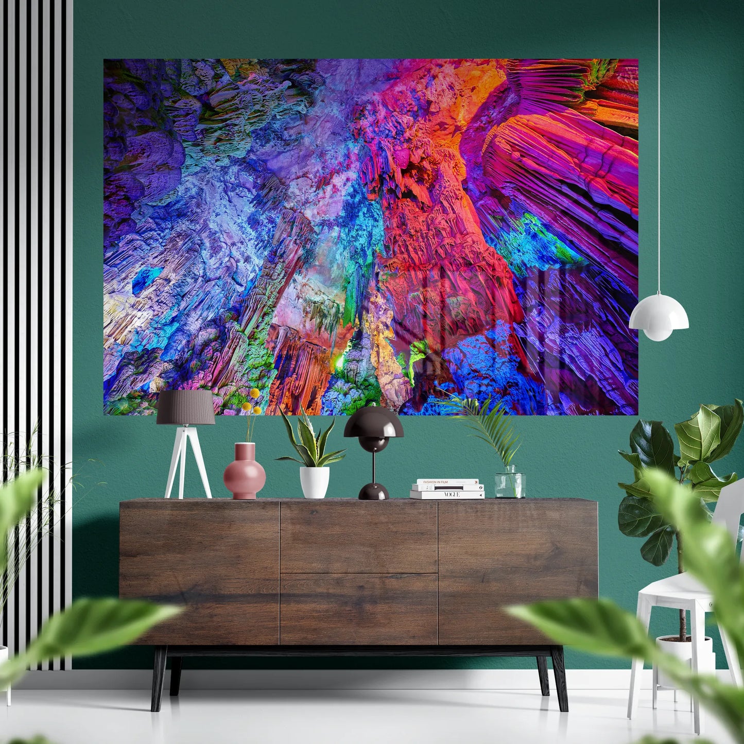 The Silver Cave Glass Poster