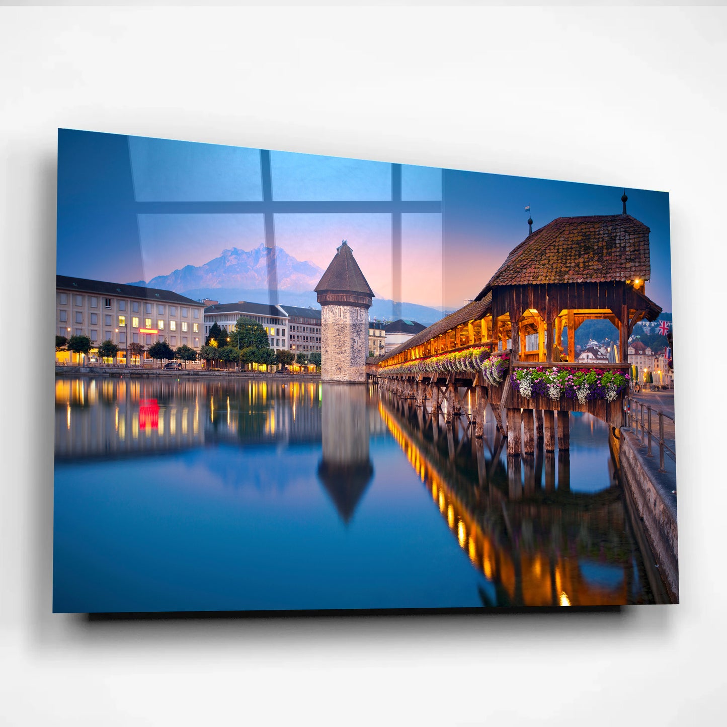 Lucerne Lakeview – Glass Poster