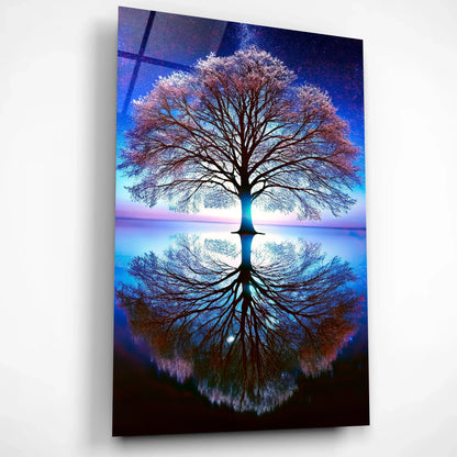 Cosmic Balance Tree Glass Art