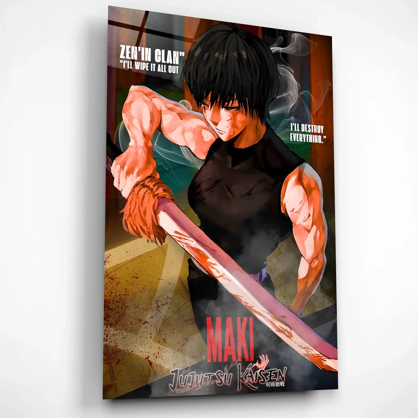 Maki Zenin Glass Wall Art