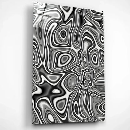 Liquid Marble Swirl Glass Wall Art