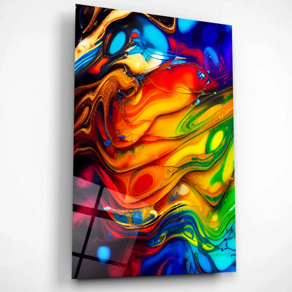 Color Explosion Abstract Art – Modern Glass Art