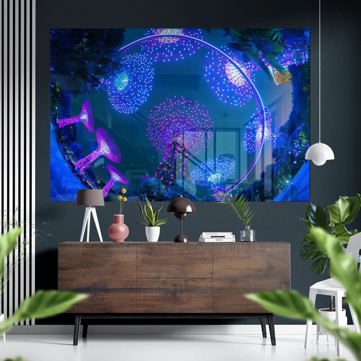 Supertree Grove Glass Poster