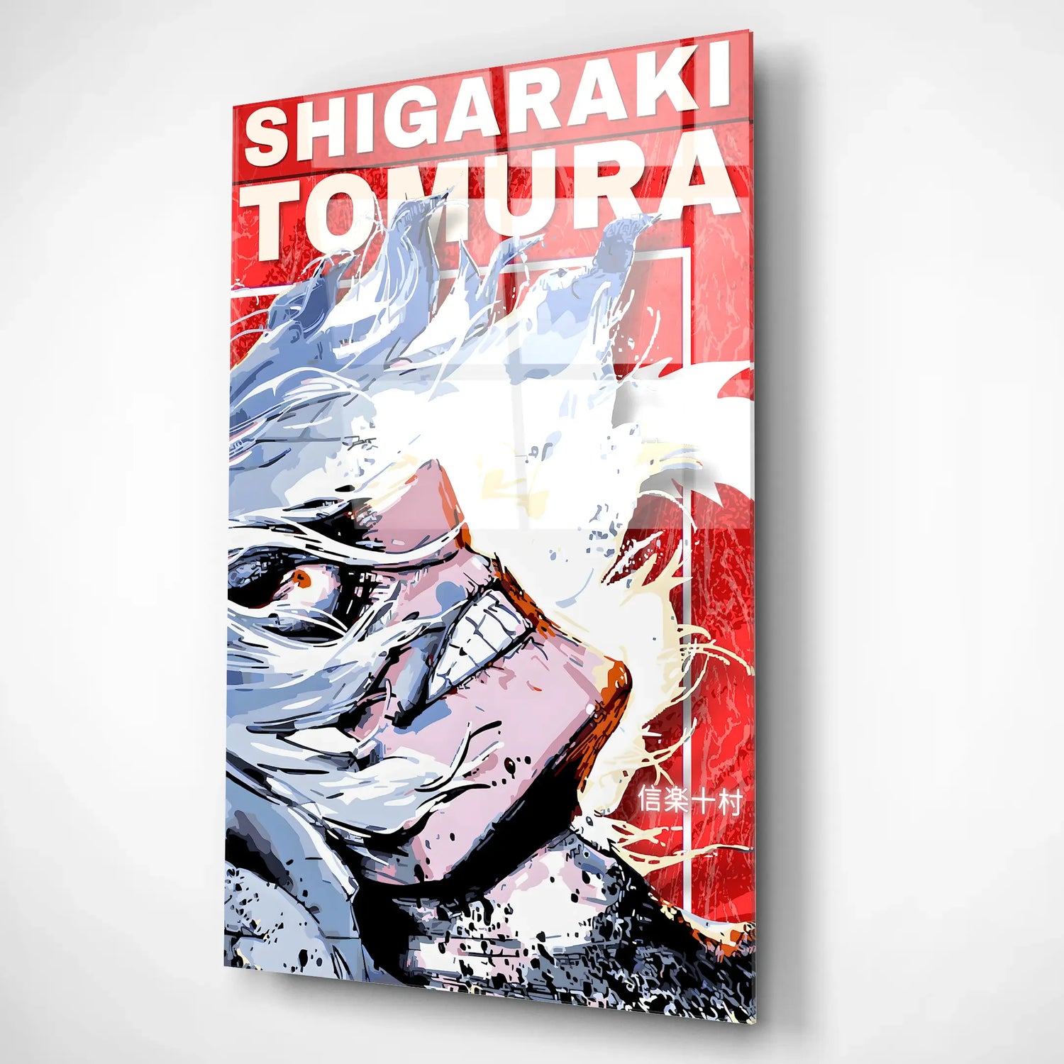 Tomura Shigaraki Chaos Unleashed Anime Glass Poster | Anime Glass Wall Art - Minteefy