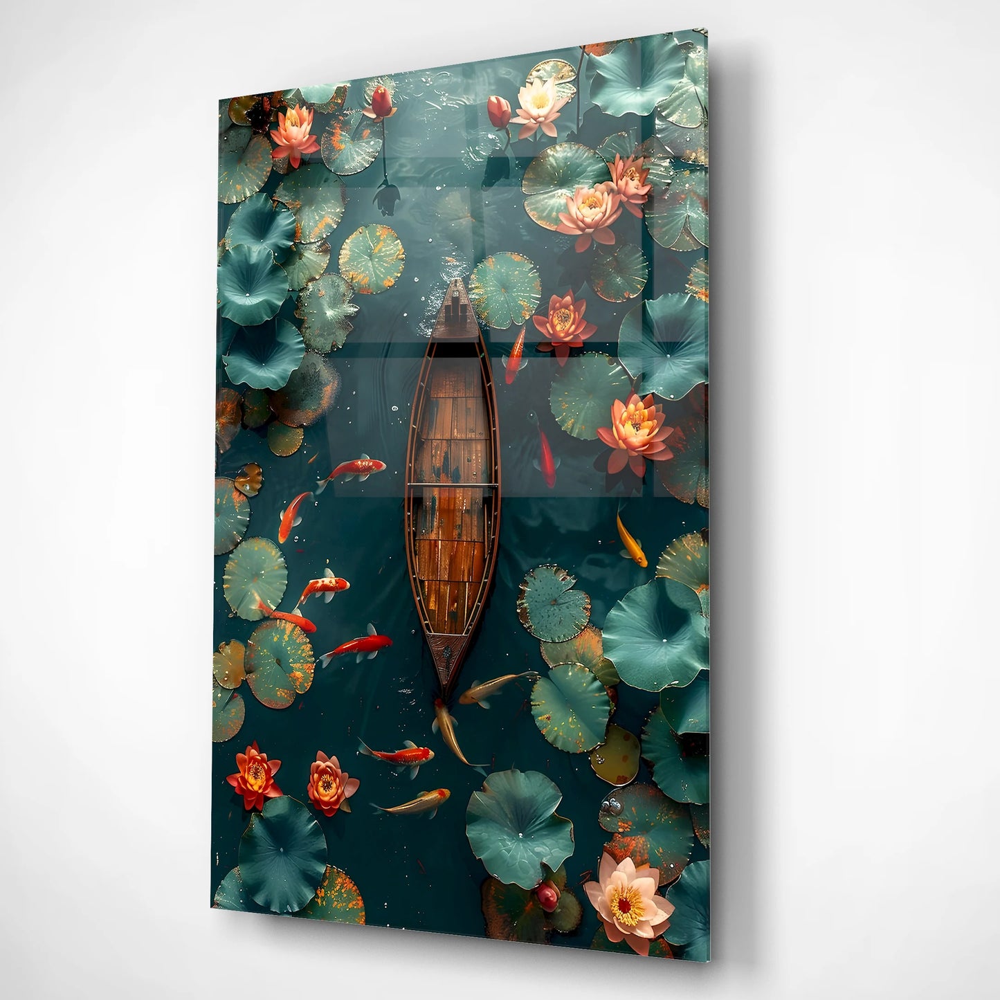 Whispers of the Pond Glass Poster