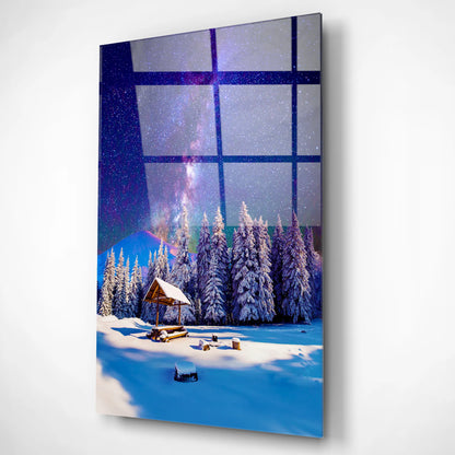 Arctic Dreamscape Glass Poster