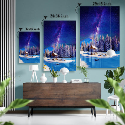 Arctic Dreamscape Glass Poster