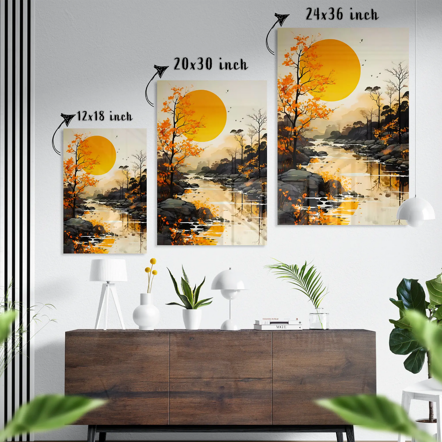 Sunlit Serenity Glass Poster