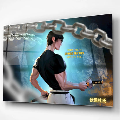 Toji Fushiguro Glass Wall Art